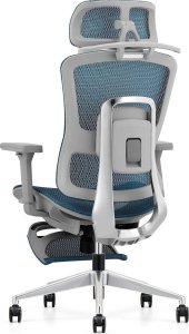 Krzesło biurowe Angel Homer Szaro-niebieskie 3