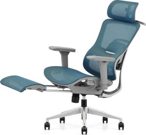 Krzesło biurowe Angel Homer Szaro-niebieskie 7