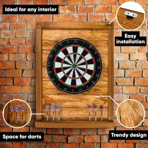 John Paddle Tablica Drewniana Premium do Darta Retro Vintage Uniwersalny 2