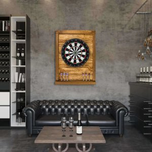 John Paddle Tablica Drewniana Premium do Darta Retro Vintage Uniwersalny 5