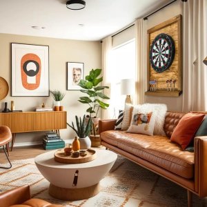 John Paddle Tablica Drewniana Premium do Darta Retro Vintage Uniwersalny 6