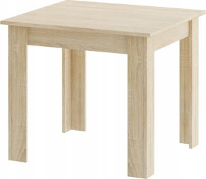 Leobert Zestaw stół kwadratowy 80x80 dąb sonoma + 4 krzesła MARK szare 12