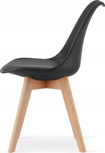 Leobert Zestaw stół okrągły TODI 60cm biały + 2 krzesła MARK czarne 6