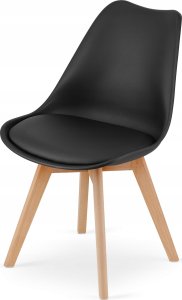 Leobert Zestaw stół okrągły TODI 60cm biały + 2 krzesła MARK czarne 10