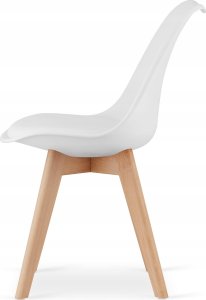 Leobert Zestaw stół okrągły TODI 60cm biały + 2 krzesła MARK białe 6