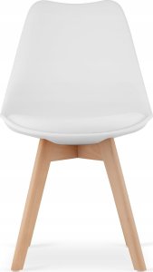 Leobert Zestaw stół okrągły TODI 60cm biały + 2 krzesła MARK białe 7