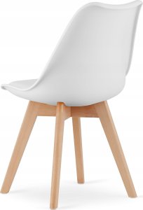 Leobert Zestaw stół okrągły TODI 60cm biały + 2 krzesła MARK białe 8