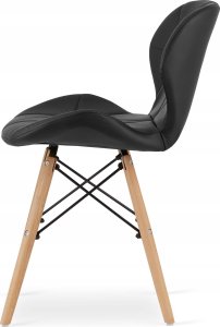 Leobert Zestaw stół okrągły TODI 60 biały + 2 krzesła LAGO czarne 6