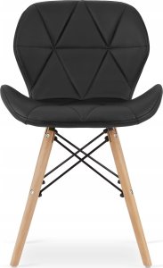 Leobert Zestaw stół okrągły TODI 60 biały + 2 krzesła LAGO czarne 7