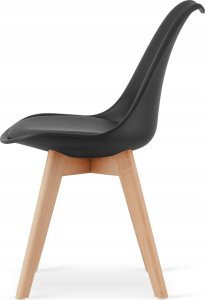 Leobert Zestaw stół okrągły TODI 60 czarny + 2 krzesła MARK czarne 5