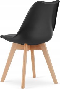 Leobert Zestaw stół okrągły TODI 60 czarny + 2 krzesła MARK czarne 7