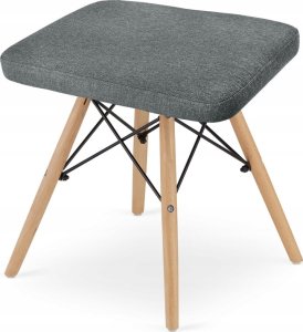 Leobert Taboret WERK - szary materiał / nogi naturalne x 1 4