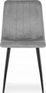 Leobert Krzesło LAVA - jasny szary aksamit x 4 2