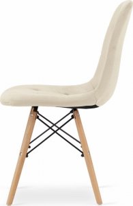 Leobert Krzesło DUMO - beż aksamit x 3 5