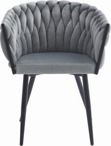 Leobert Krzesło ORION - aksamit jasnoszare x 1 2