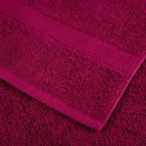 vidaXL Ręczniki do rąk, premium 10 szt., bordo, 50x100 cm, bawełna 6