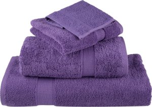 vidaXL Ręczniki kąpielowe, premium, 10 szt., fioletowe, 70x140 cm 4
