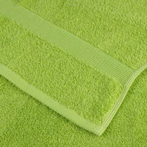 vidaXL Ręczniki, premium, 4 szt., zielone jabłko, 100x200 cm, bawełna 6