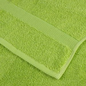 vidaXL Ręczniki, premium, 10 szt., zielone jabłko, 100x200 cm, bawełna 6