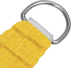 vidaXL Żagiel przeciwsłoneczny, 160 g/m, żółty, 2x2,5 m, HDPE 3