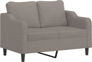 vidaXL 2-osobowa sofa z poduszkami, kolor taupe, 120 cm, tkanina 4