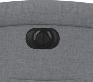 vidaXL Elektryczny fotel rozkładany, jasnoszary, obity tkaniną 12