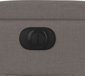 vidaXL Elektryczny fotel rozkładany, kolor taupe, obity tkaniną 11