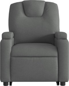 vidaXL Podnoszony fotel masujący, elektryczny, rozkładany, ciemnoszary 8