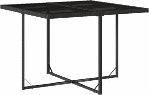 vidaXL 9-cz. zestaw mebli ogrodowych z poduszkami, czarny, rattan PE 4