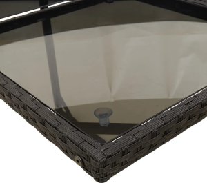 vidaXL 9-cz. zestaw mebli ogrodowych z poduszkami, czarny, rattan PE 5