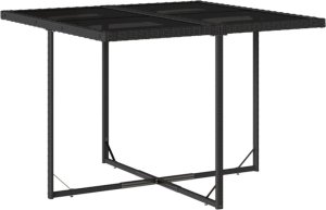 vidaXL 9-cz. zestaw mebli ogrodowych z poduszkami, czarny, rattan PE 3