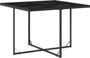 vidaXL 9-cz. zestaw mebli ogrodowych z poduszkami, czarny, rattan PE 3