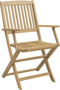 vidaXL Składane krzesła ogrodowe, 8 szt., 54,5x58x90 cm, akacja 4