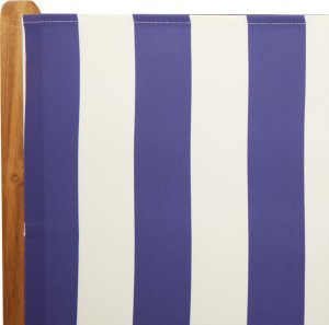 vidaXL Rozkładane krzesła ogrodowe, 8 szt., niebiesko-biała tkanina 9