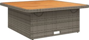 vidaXL 5-cz. zestaw mebli ogrodowych z poduszkami, szary, rattan PE 4