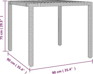 vidaXL 5-cz. zestaw mebli ogrodowych z poduszkami, beżowy, polirattan 11