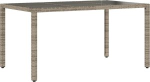 vidaXL 5-cz. zestaw mebli ogrodowych z poduszkami, szary, polirattan 4