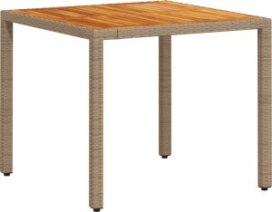 vidaXL 5-cz. zestaw mebli ogrodowych z poduszkami, beżowy, polirattan 4