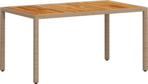 vidaXL 5-cz. zestaw mebli ogrodowych z poduszkami, beżowy, polirattan 4