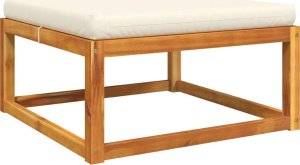 vidaXL 4-cz. zestaw wypoczynkowy do ogrodu, poduszki, drewno akacjowe 4