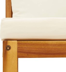 vidaXL 4-cz. zestaw wypoczynkowy do ogrodu, poduszki, drewno akacjowe 10