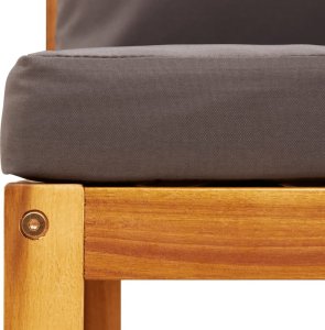 vidaXL 6-cz. zestaw wypoczynkowy do ogrodu, z poduszkami, akacjowy 9