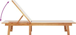 vidaXL Leżaki ze stolikiem, 2 szt., szare, drewno akacjowe i textilene 5