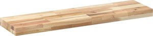 vidaXL Półka ścienna, 80x20x4 cm, surowe lite drewno akacjowe 6
