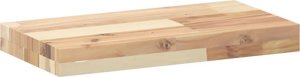 vidaXL Półka ścienna, 60x20x4 cm, surowe lite drewno akacjowe 3