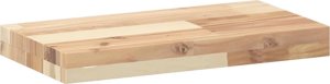 vidaXL Półka ścienna, 60x20x4 cm, surowe lite drewno akacjowe 6