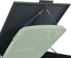 vidaXL Obudowa na 2 kosze na śmieci, antracytowa, 138x79x117 cm 9