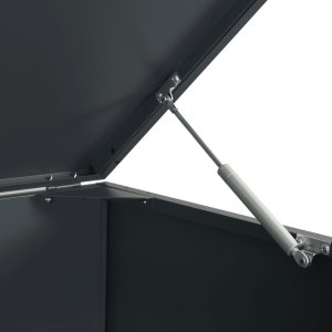 vidaXL Obudowa na 2 kosze na śmieci, antracytowa, 138x79x117 cm 10