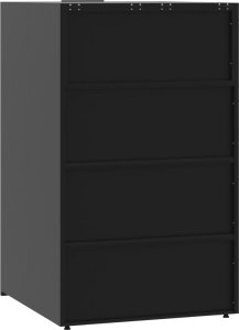 vidaXL Obudowa na 3 kosze na śmieci, czarna, 207x79x117 cm 7