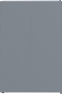 vidaXL Obudowa na 3 kosze na śmieci, szara, 207x79x117 cm, stal 6